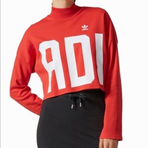 Adidas crop sweatshirt